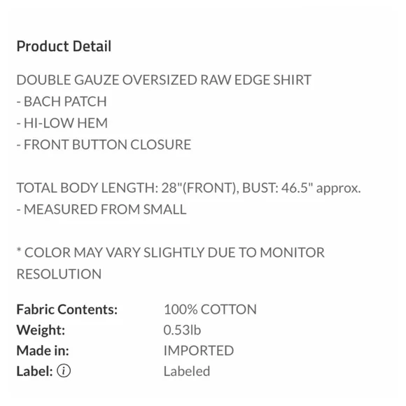 $25 start 94 ❤️Dusty teal gauze raw edge button down top - Picture 3 of 3